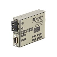 Black Box FlexPoint RS-232 to Fiber Converter - Serial Port Extender - RS-2