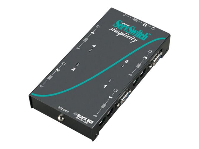 Black Box ServSwitch Simplicity - KVM switch - 4 ports - rack-mountable