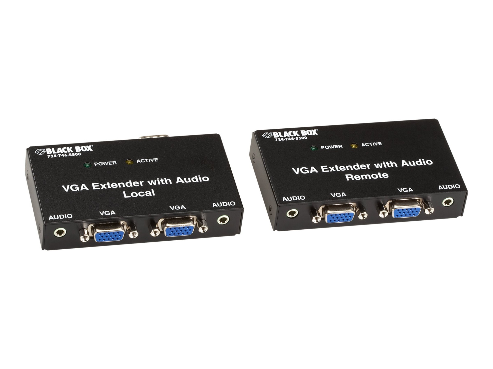 Black Box VGA Extender with Audio - video/audio extender