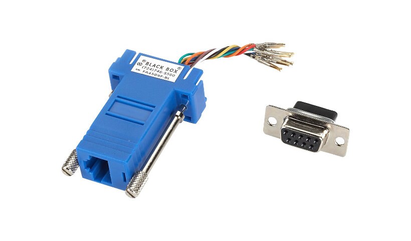 Black Box Colored Modular Adapter serial RS-232 adapter - blue