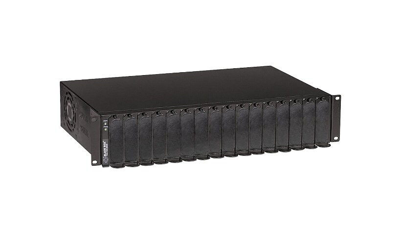 Black Box 16-Slot Chassis armoire/support pour périphériques de réseau - 2U