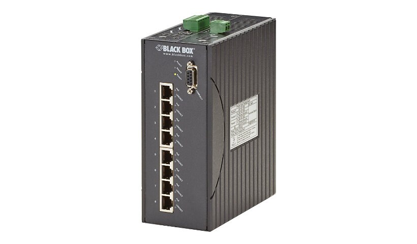 Black Box Hardened Managed Ethernet Switch - commutateur - 8 ports - Géré