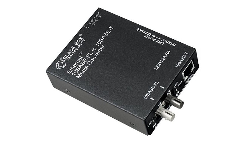 Black Box AutoCross Ethernet - fiber media converter - 10Mb LAN, 100Mb LAN