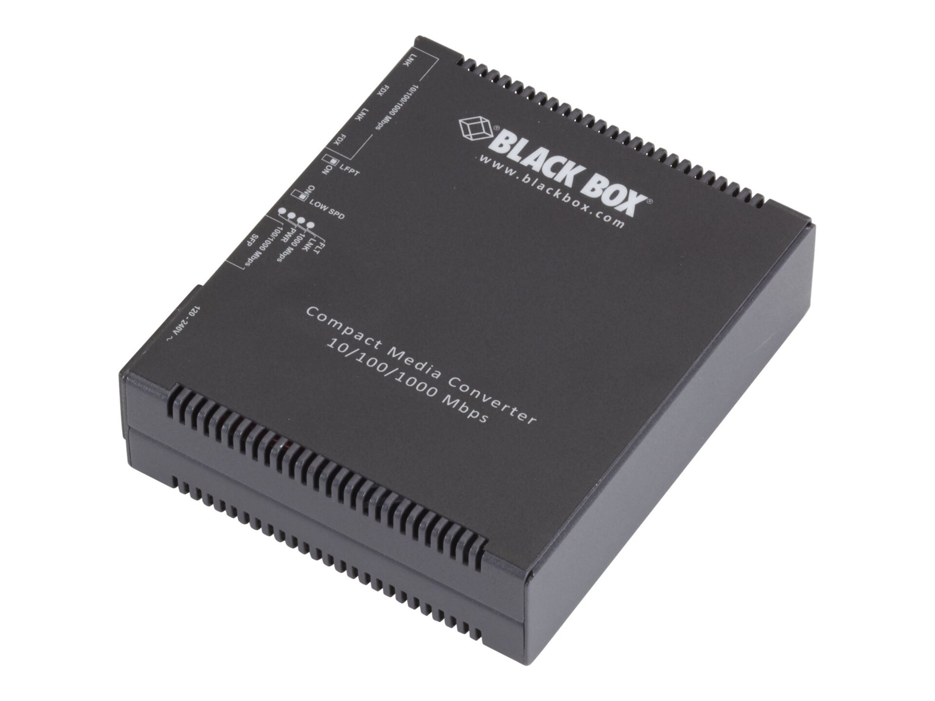 Black Box Compact Media Converter - convertisseur de média à fibre optique - GigE