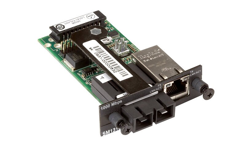 Black Box Modular Media Converter - convertisseur de média à fibre optique - GigE