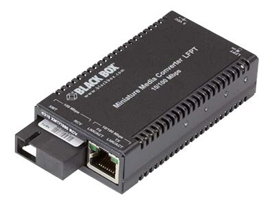 Black Box Miniature Media Converter - fiber media converter - 10Mb LAN, 100
