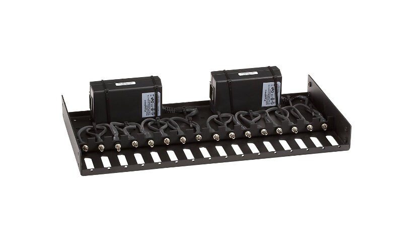 Black Box Rackmount Tray with 2 9-V Power Supplies - rack mounting tray