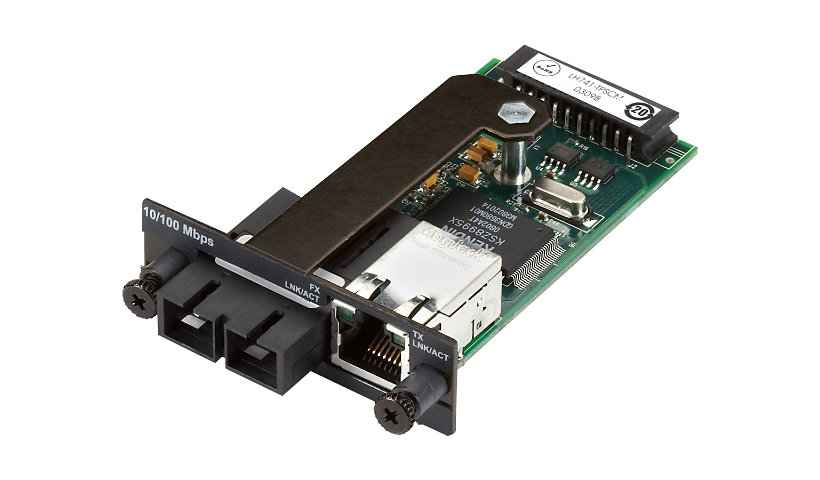 Black Box Modular Media Converter - fiber media converter - 10Mb LAN, 100Mb