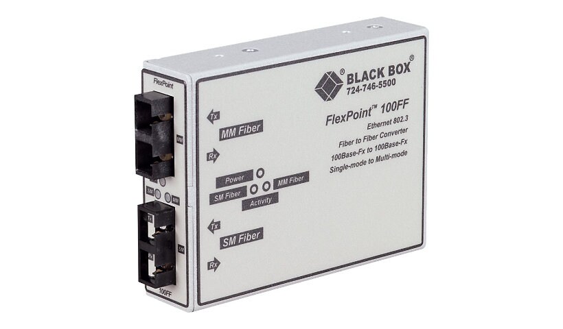 Black Box FlexPoint Modular Media Converter - media converter