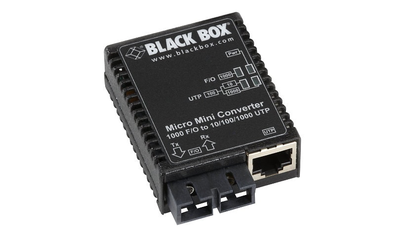 Black Box Micro Mini Media Converter - fiber media converter - 10Mb LAN, 10