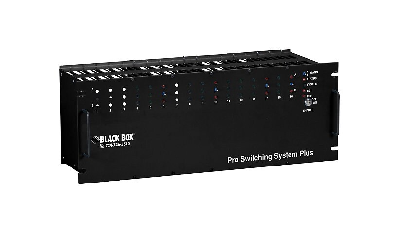 Black Box Pro Switching System Plus - modular expansion base - rack-mountab