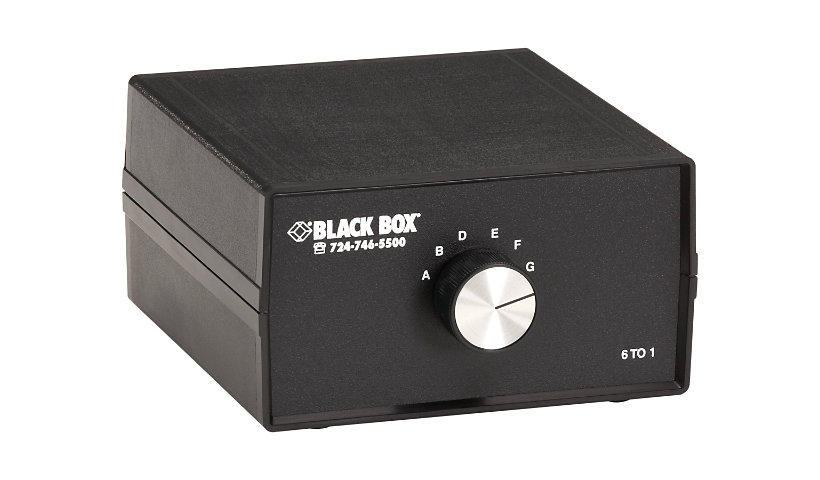 Black Box DB9 Switch 6 to 1 - switch - 6 ports