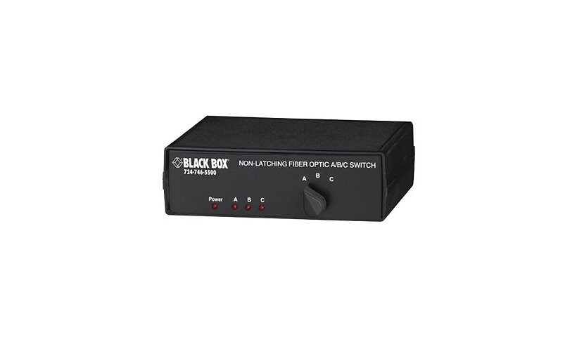 Black Box Fiber Optic A/B/C Switch Non-Latching - commutateur