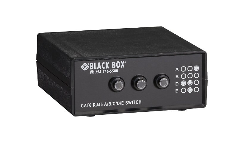 Black Box 4-to-1 CAT6 10-GbE Manual Switch (ABCD) - commutateur