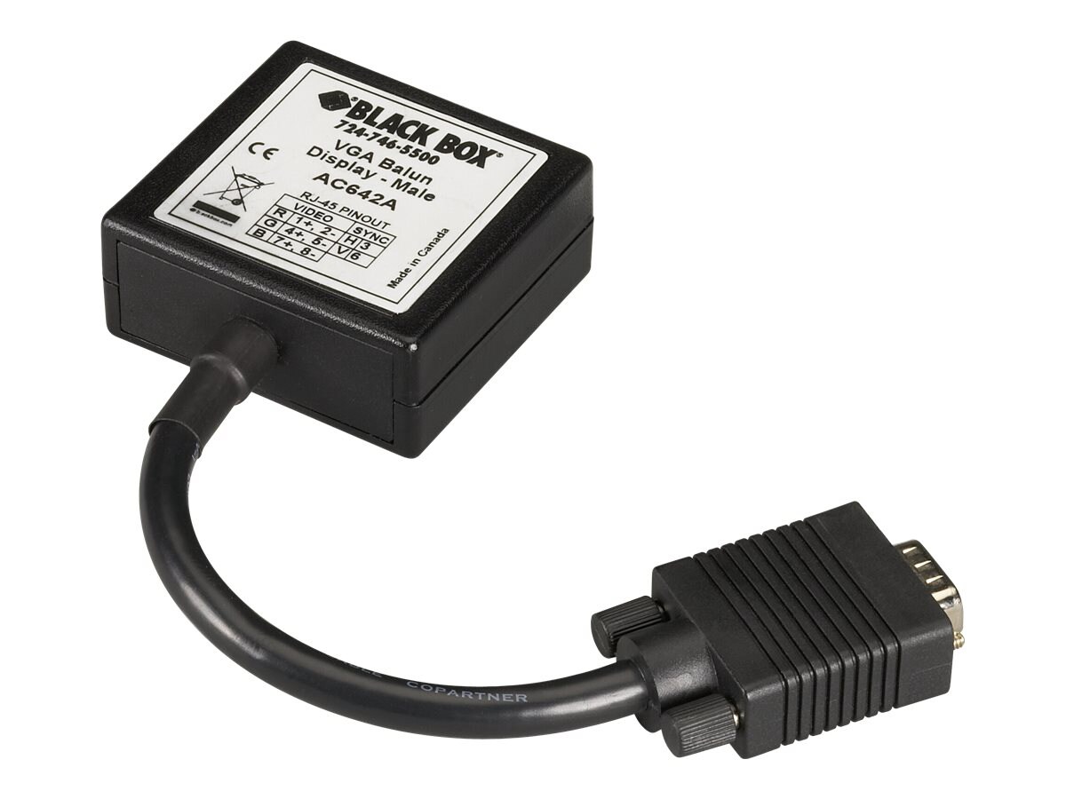 Black Box balun adapter - 15 cm