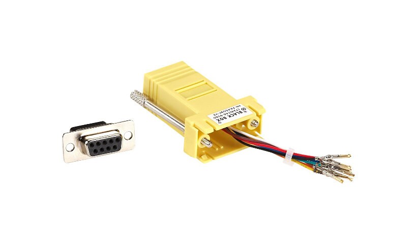 Black Box Colored Modular Adapter serial RS-232 adapter - yellow