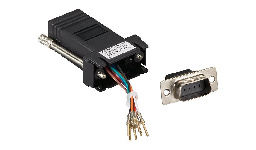Black Box Colored Modular Adapter serial RS-232 adapter - black