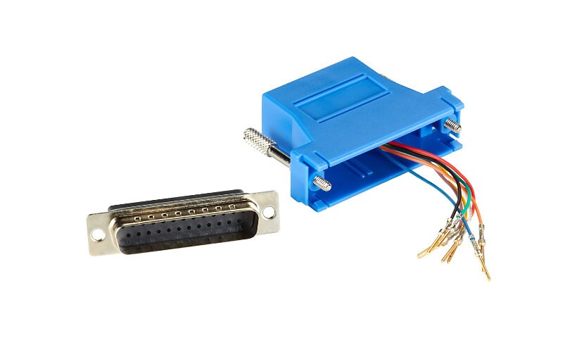 Black Box Colored Modular Adapter serial RS-232 cable - blue