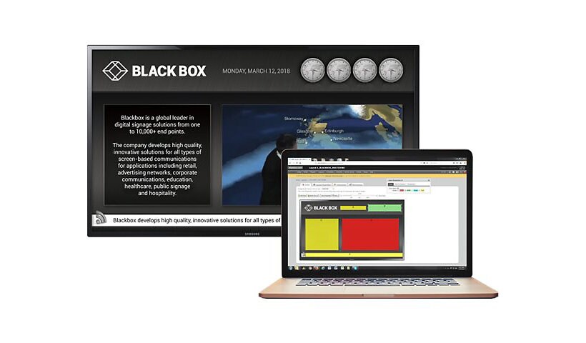 Black Box iCOMPEL Content Commander Virtual Machine - license - 100 subscri