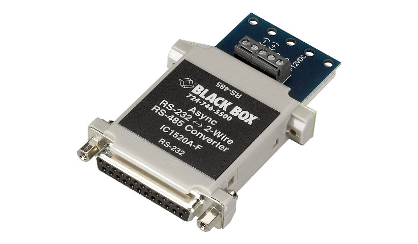Black Box Async RS-232 to 2-Wire RS-485 Interface Bidirectional Converter -