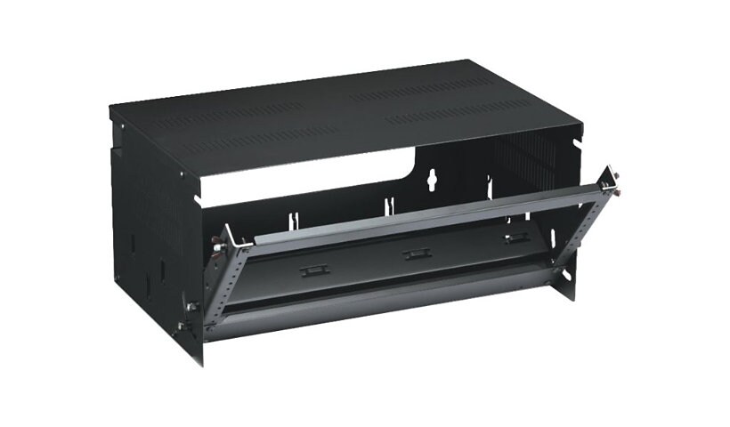 Black Box Bottom-Hinged Panel armoire/support pour périphériques de réseau - 4U - 19"