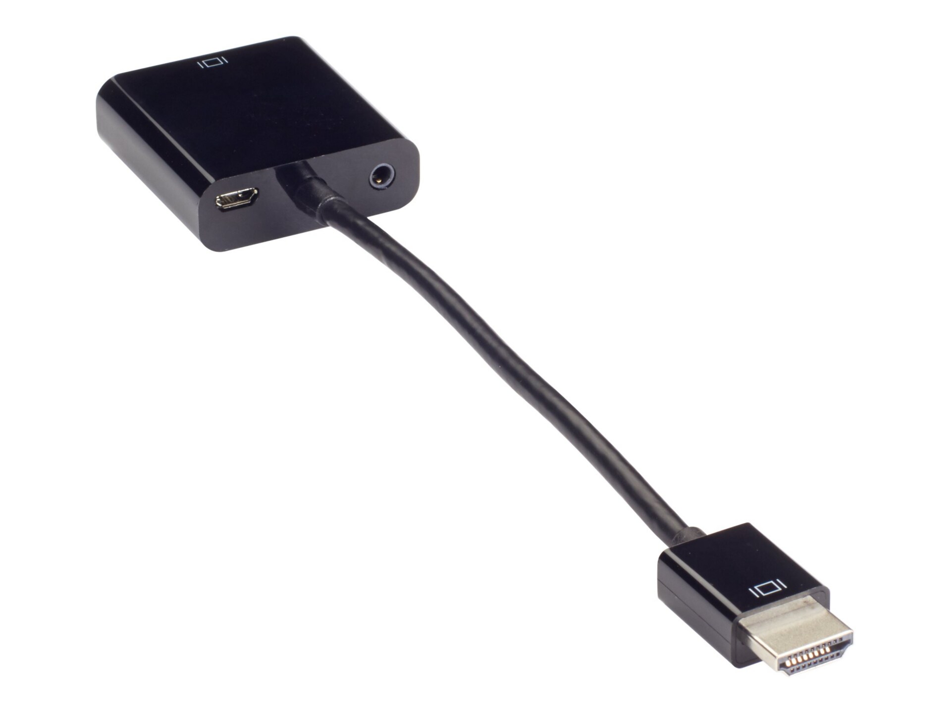Black Box Video Adapter Dongle - HDMI Male to VGA Female with Audio - adapt