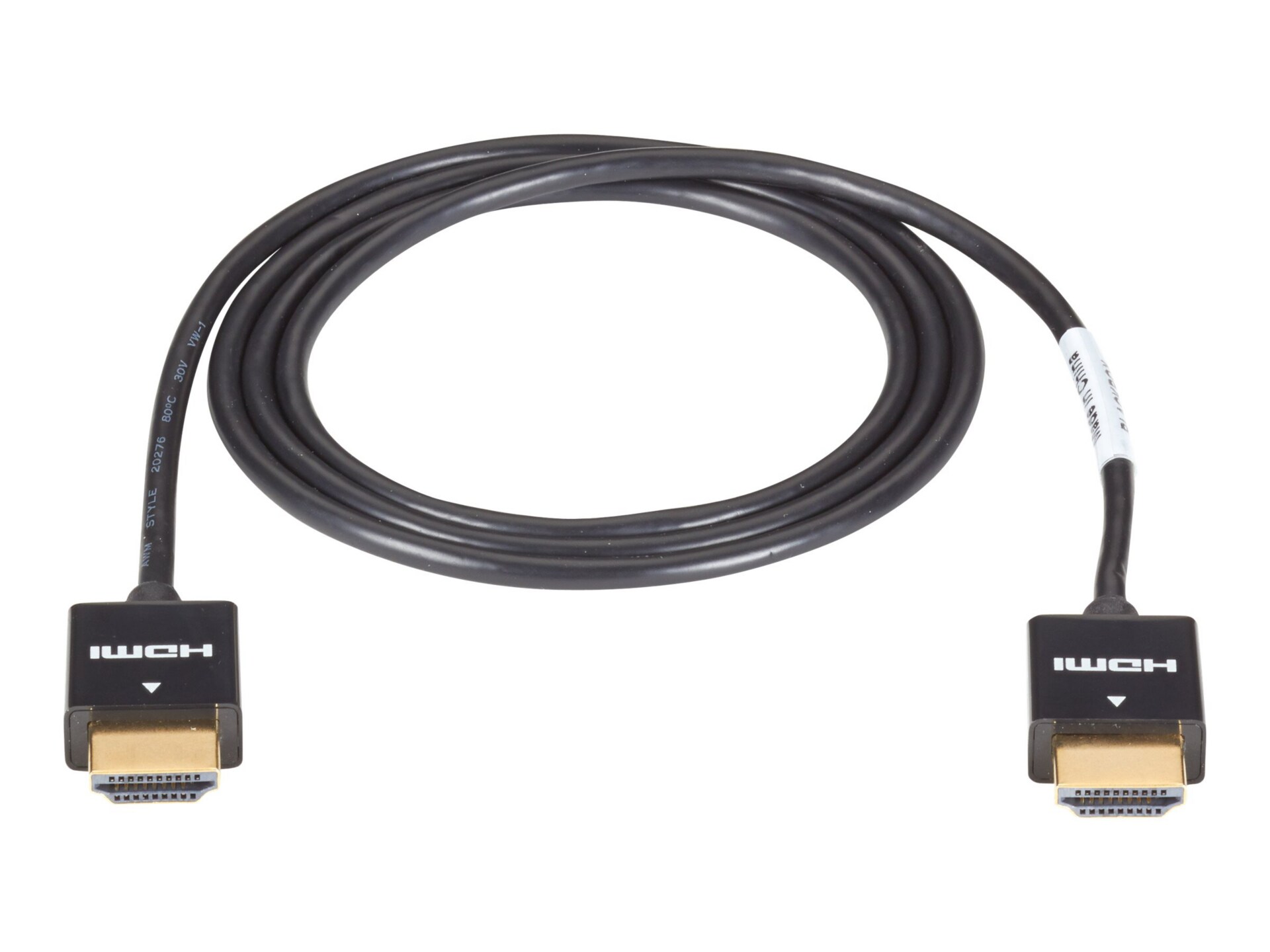 Black Box SlimLine High-Speed HDMI Cable - 3-m (9.8-ft.) - HDMI cable - 3 m