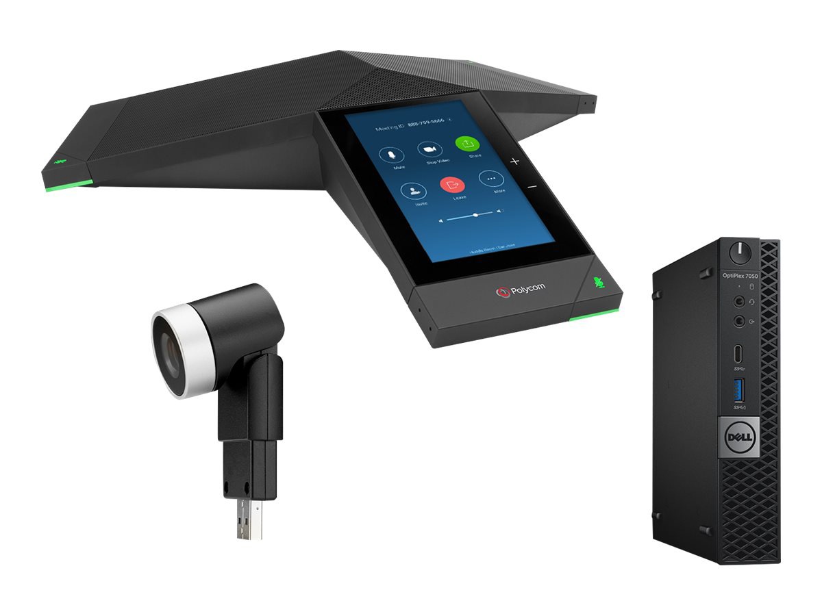 Poly Trio 8500 5" Color LCD Zoom Room Video Conferencing Kit