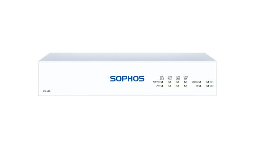 Sophos SG 115 - Rev 3 - dispositif de sécurité - avec 2 years TotalProtect 24x7