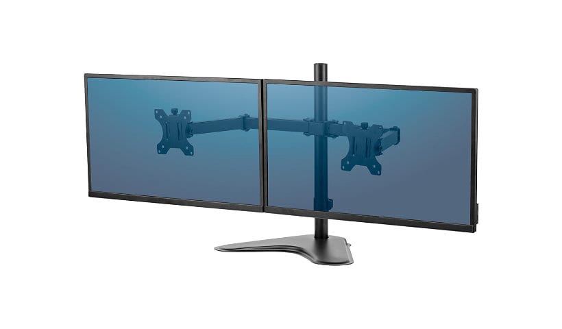 Fellowes Professional Series Free-standing Dual Horizontal Monitor Arm stand - for 2 monitors - black