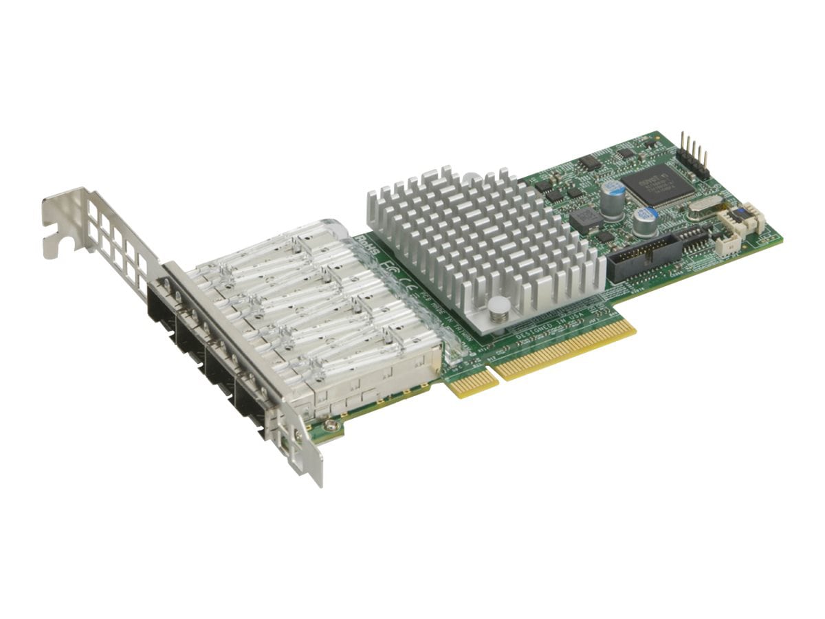 Supermicro AOC-STG-I4S - network adapter - PCIe 3.0 x8 - 10 Gigabit SFP+ x