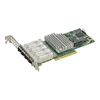 Supermicro AOC-STG-I4S - network adapter - PCIe 3.0 x8 - 10 Gigabit SFP+ x 4