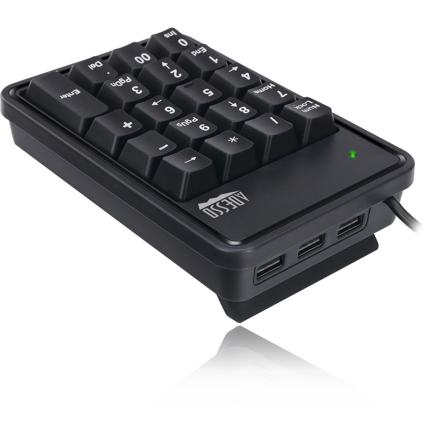 Thumbnail 4 of 17 for Adesso 19-Key Mechanical Keypad with 3-Port USB Hub