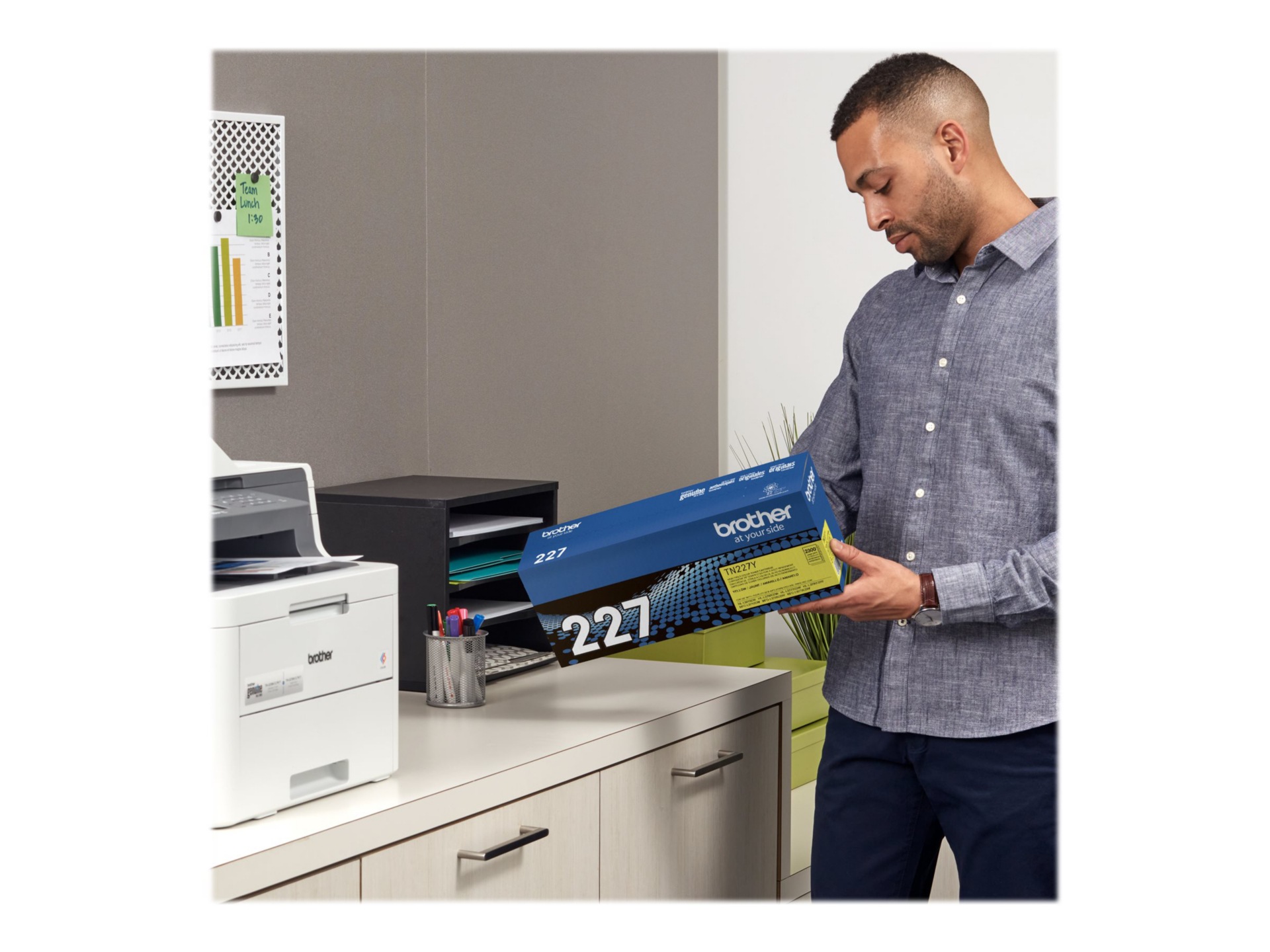 Thumbnail 6 of 8 for Brother TN227Y - High Yield - yellow - original - toner cartridge