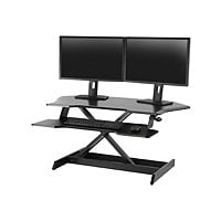 Ergotron WorkFit Corner - standing desk converter - black