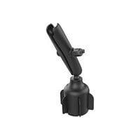 RAM Stubby Cup Holder Mount with Long Length Double Socket Arm - mounting component