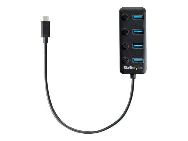 StarTech.com 4 Port USB C Hub 5Gbps - 4x USB-A 3,0 - On/Off Port Switches