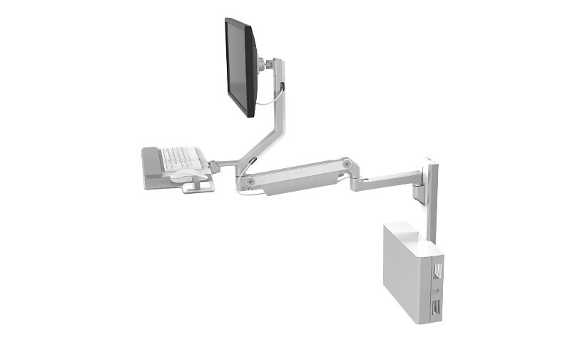 Humanscale V6 27" Track Dual Monitor Wall Station with V/Desk