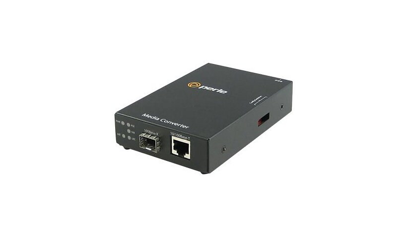 Perle S-110P-SFP-XT - convertisseur de média à fibre optique - 10Mb LAN, 100Mb LAN