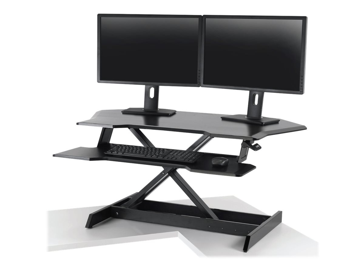 Ergotron WorkFit Corner - standing desk converter - black