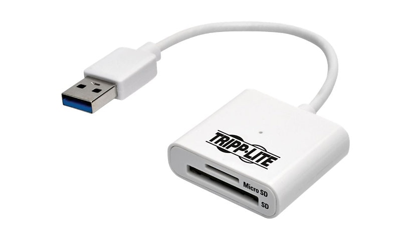 Tripp Lite USB 3.0 SuperSpeed SD / Micro SD Memory Card Media Reader 6in.