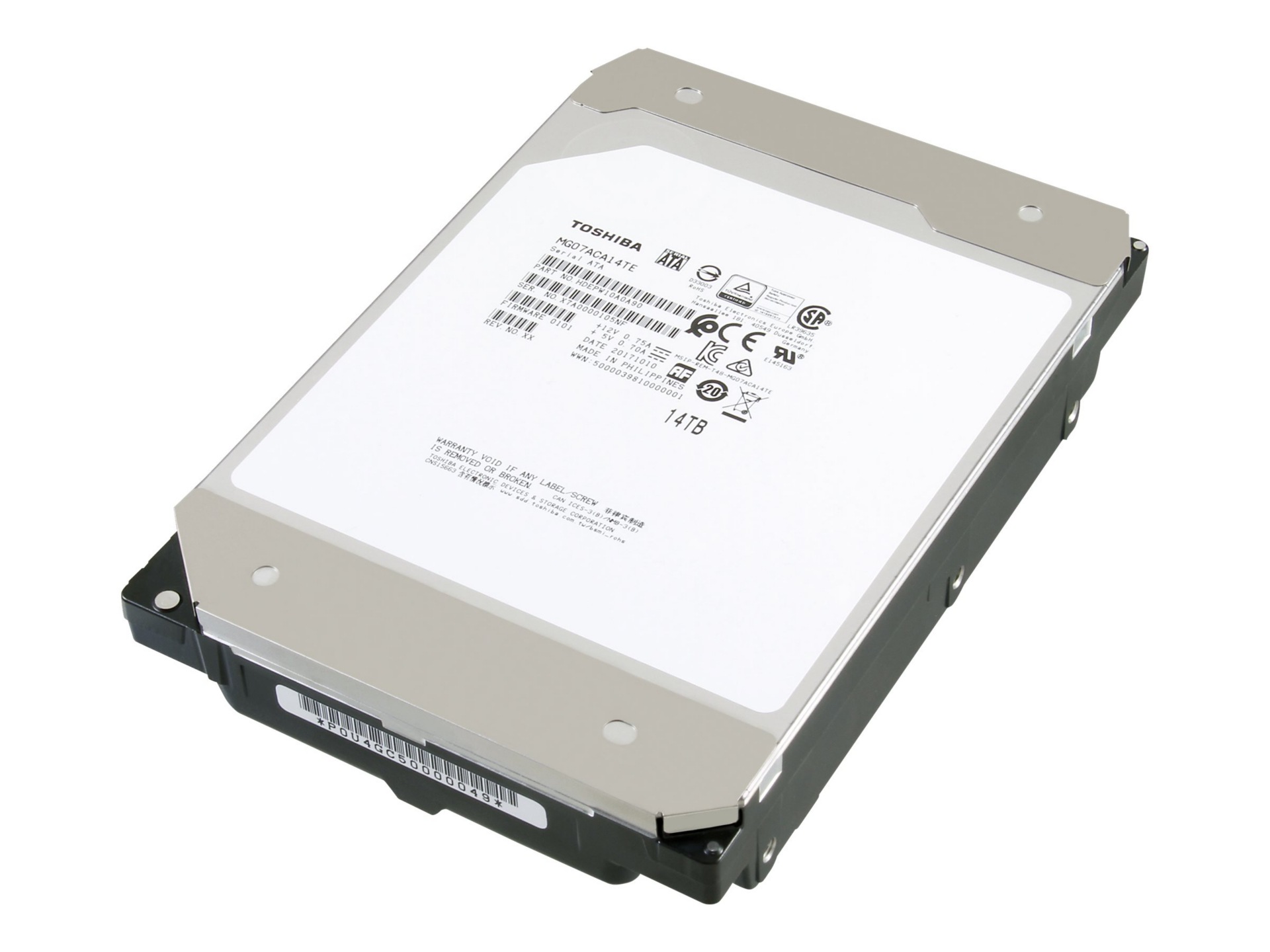 Toshiba Enterprise Capacity MG07ACAxxx Series MG07ACA14TE - hard drive - 14 TB - SATA 6Gb/s