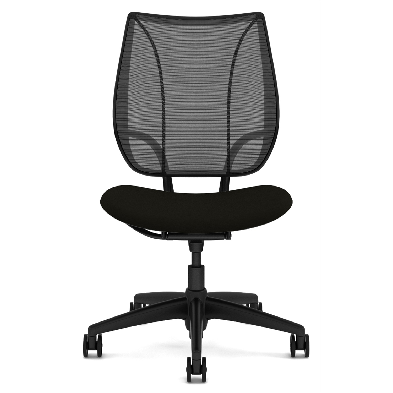 Humanscale Armless Standard Foam Seat Pan Liberty Chair - Black