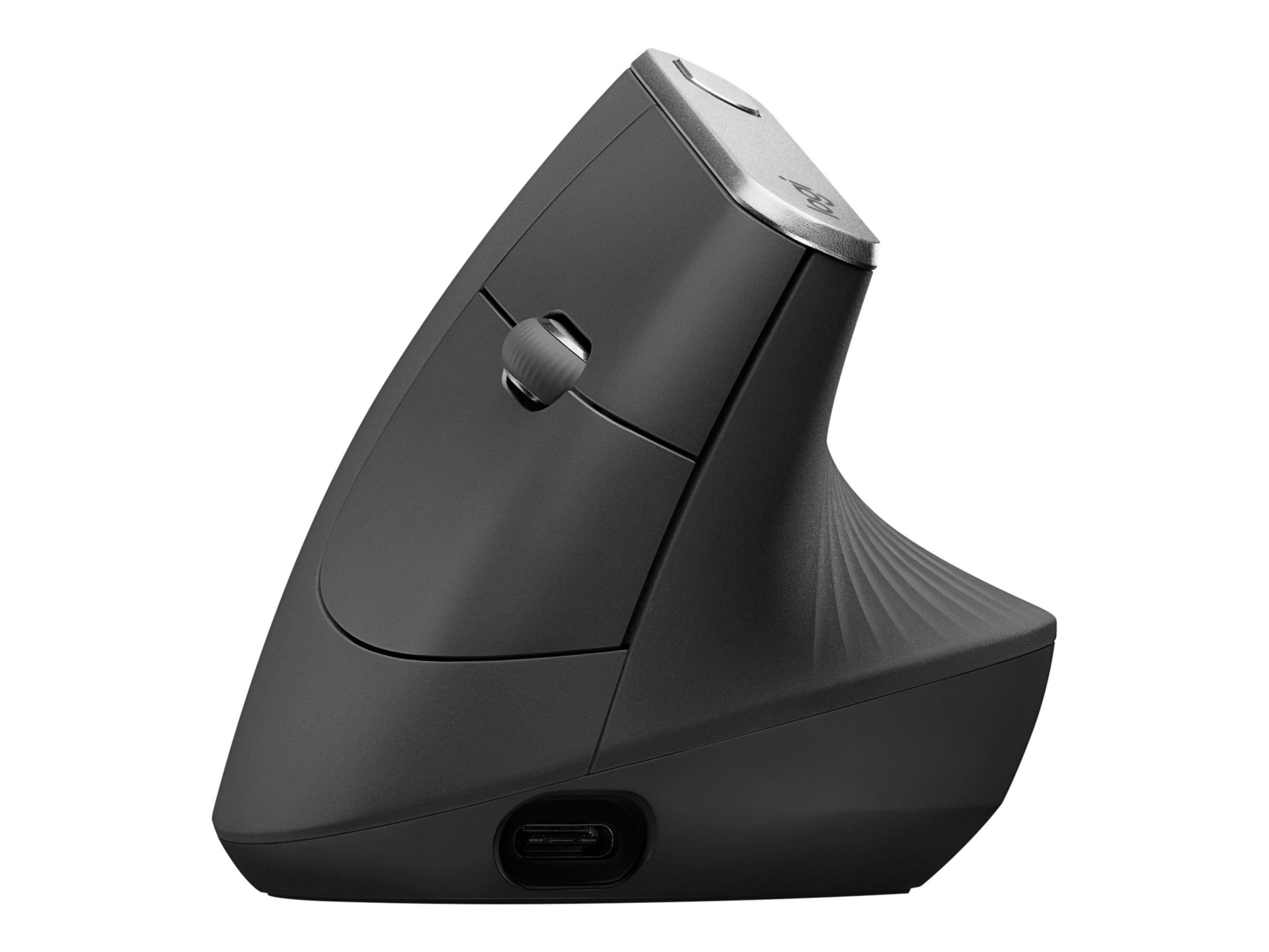 Logitech MX Vertical - souris verticale - USB, Bluetooth, 2.4 GHz - graphite