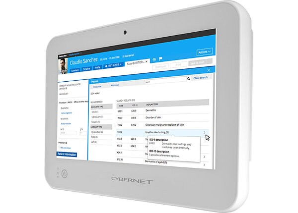 Cybernet CyberMed 15.6" Fanless Medical Panel Personal Computer