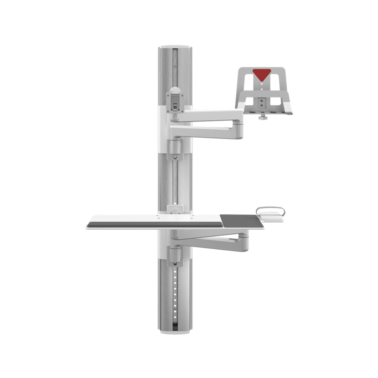 Humanscale V/Flex 48" Track View Point Wall Station for Keyboard,Monitor