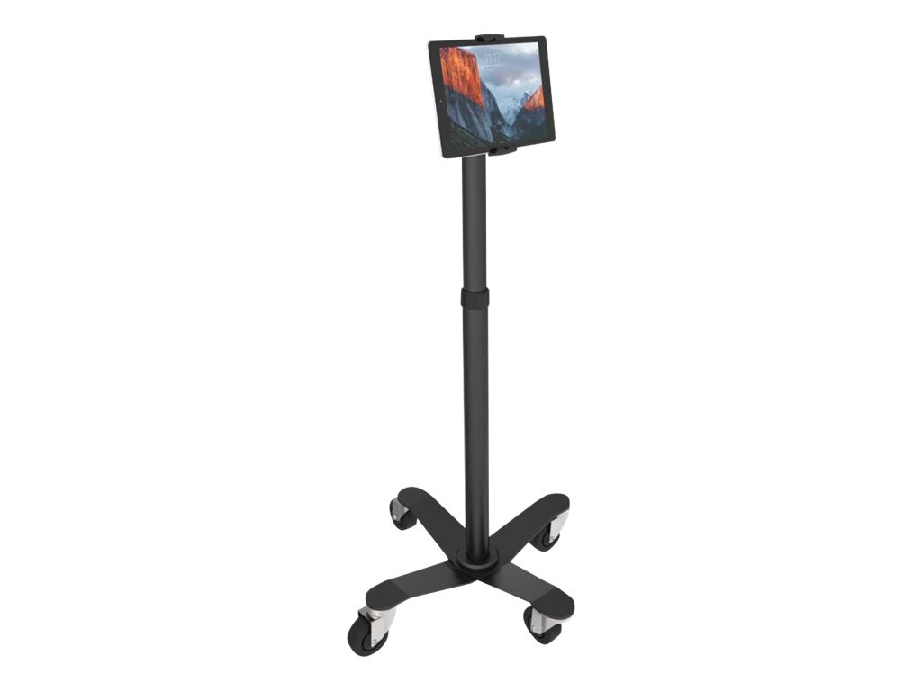 Compulocks Rolling VESA Medical Floor Stand With Universal Tablet Holder Bl