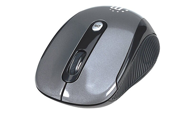 Manhattan Performance Wireless Mouse, Black, Adjustable DPI (1000, 1500 or