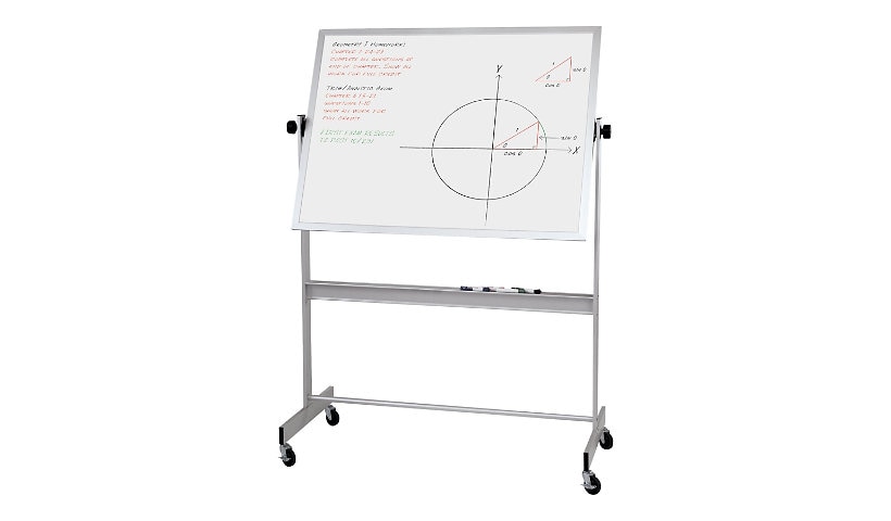MooreCo Deluxe whiteboard - 60 in x 48 in - double-sided