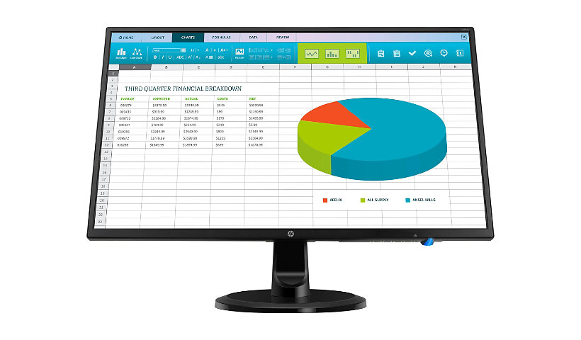 HP N246v - LED monitor - Full HD (1080p) - 23.8"